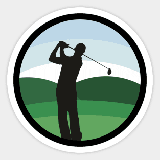 Golf Flat Illustration Sticker